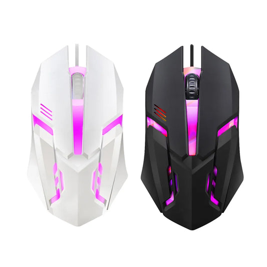 High-Precision LED Gaming Mouse - 5000 DPI, USB Wired, Ergonomic Design
