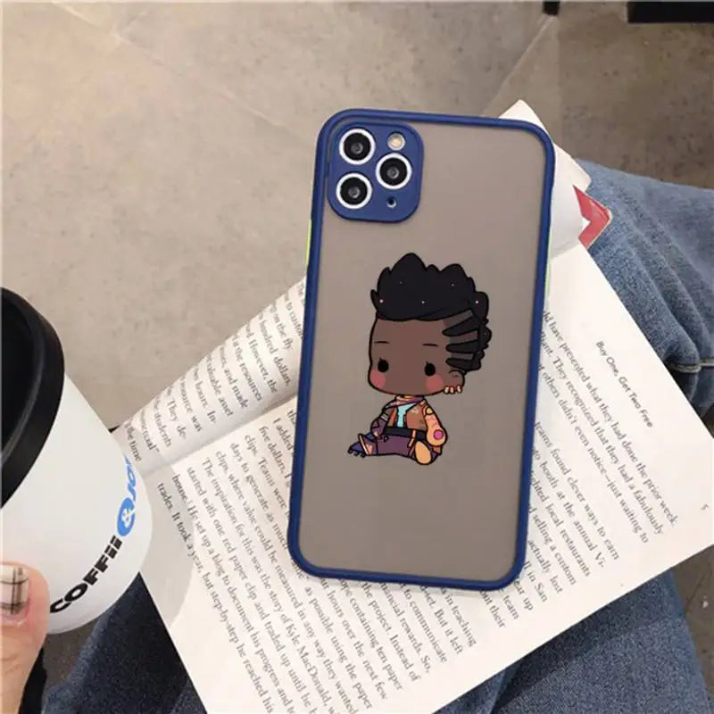 Cute Cartoon Valorant Matte Phone Case for iPhone Models - Translucent, Durable, and Stylish